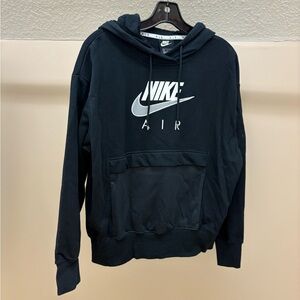 Nike Air Black Hoodie with White Logo